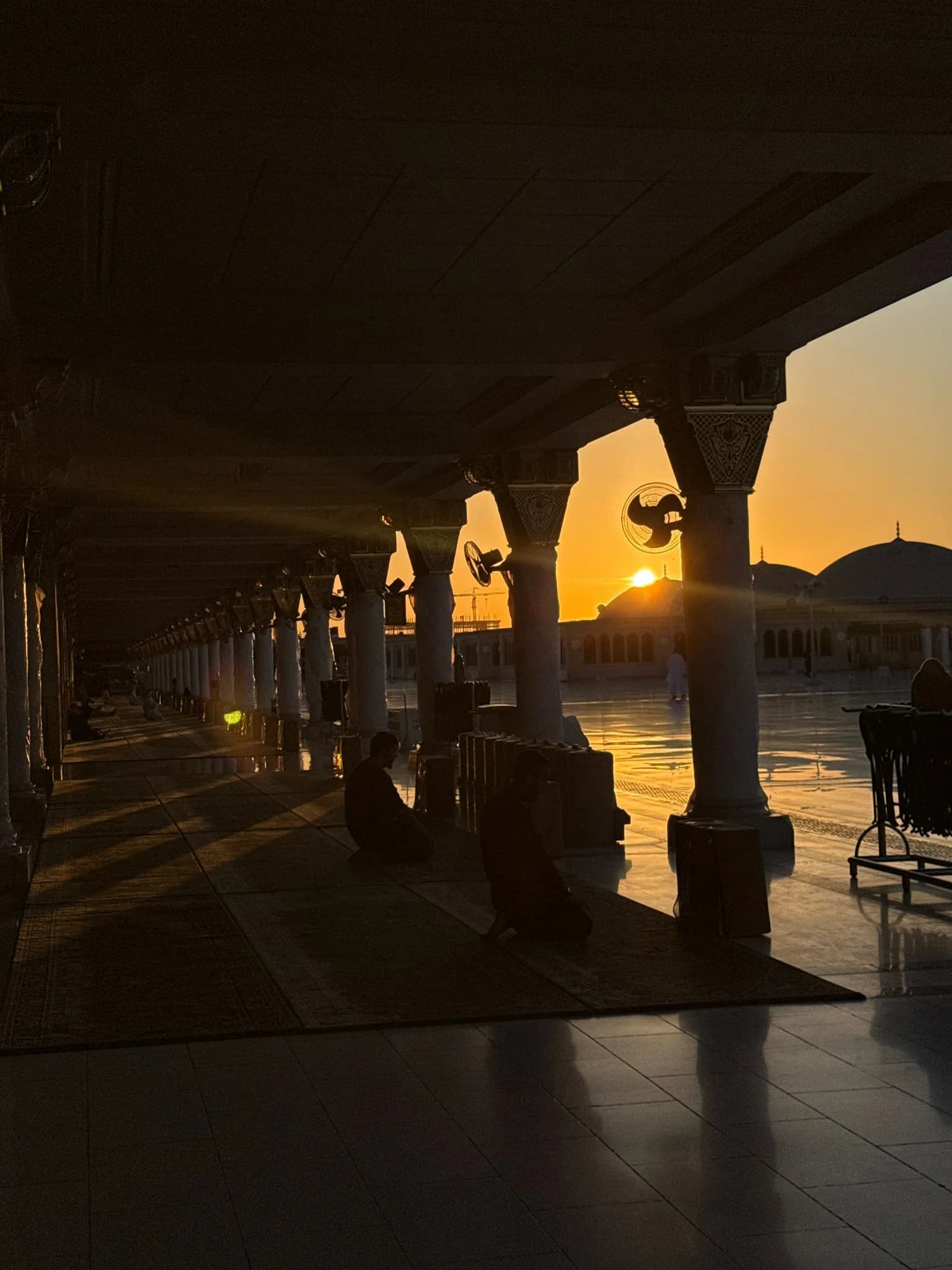 Roof of masjid al nabawi