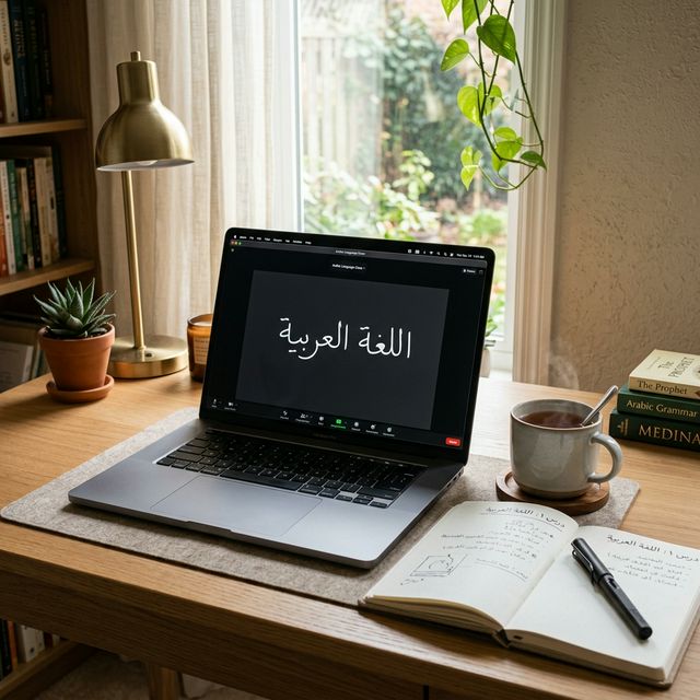 Cours d'arabe en ligne avec MadinahGuide